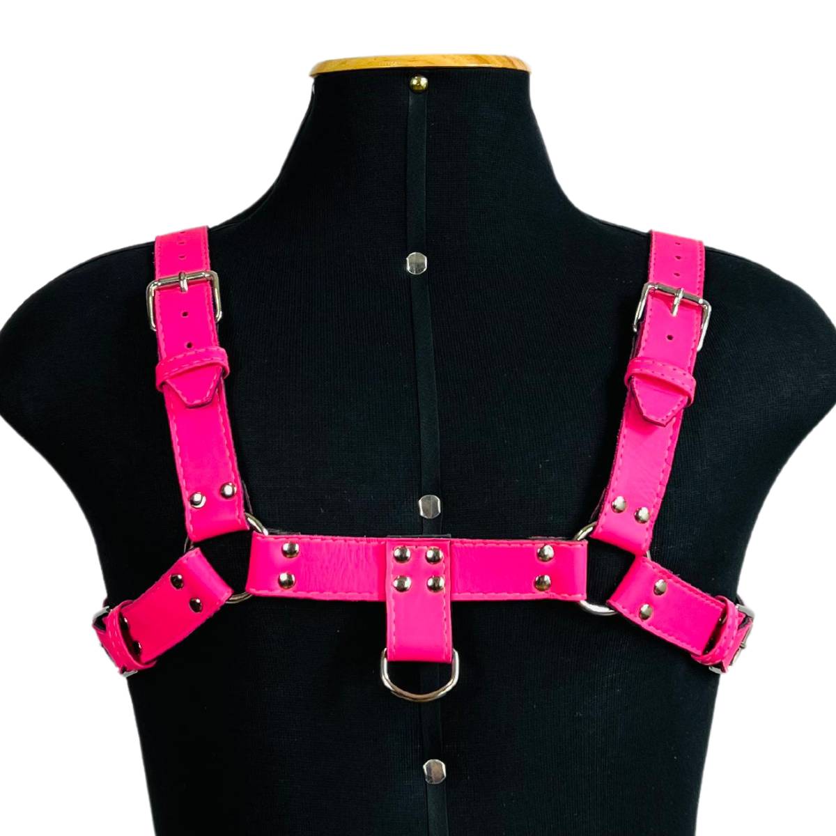 Harness Masculino Couro Rosa