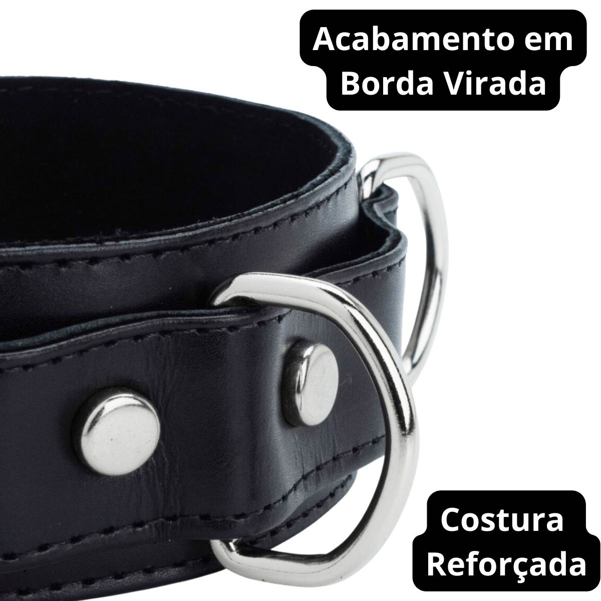 Coleira BDSM com Guia - PP Acessórios