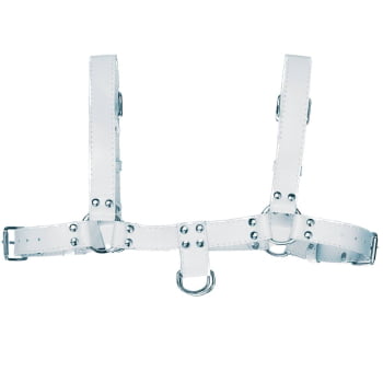 Harness Masculino Couro Branco