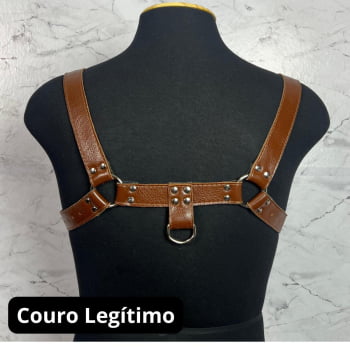 Harness Masculino Couro Marrom