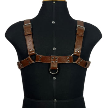 Harness Masculino Couro Marrom