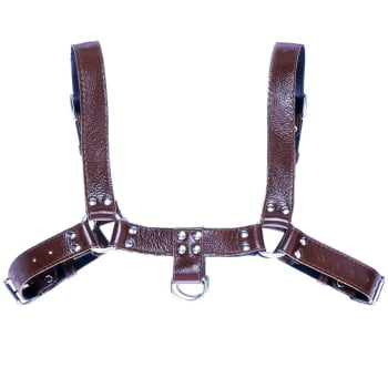 Harness Masculino Couro Marrom